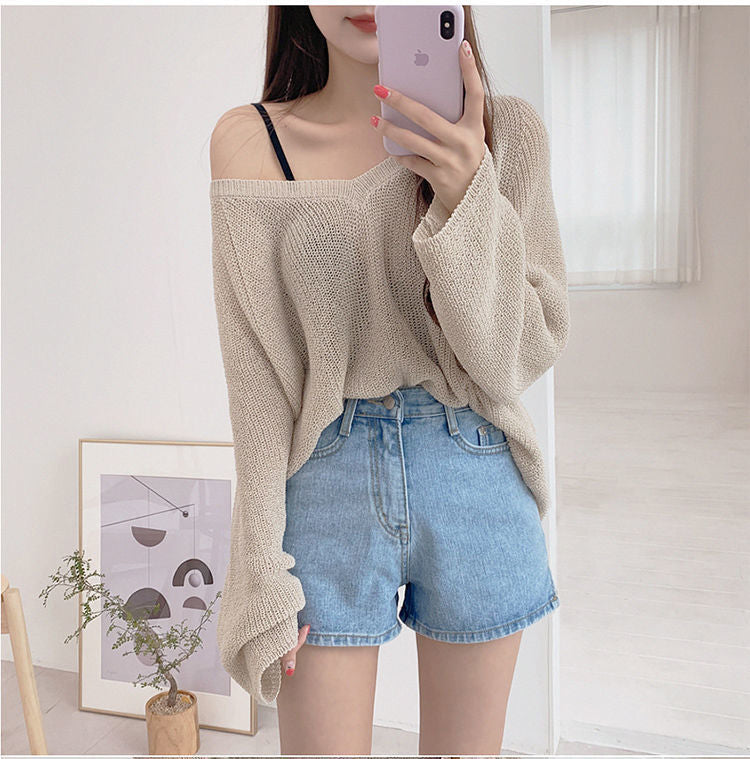 High Waist Retro Denim Shorts Jeans