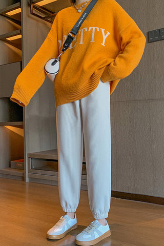 Casual Thick Corduroy Long Sweatpants