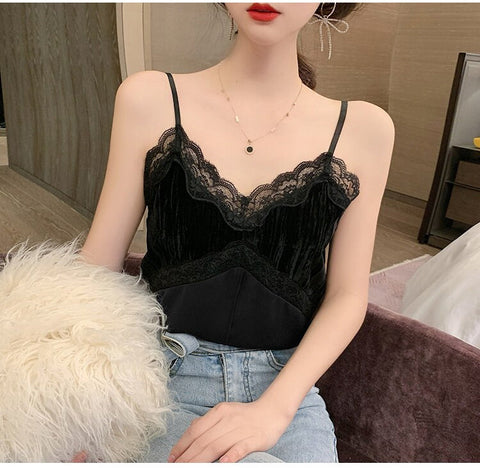 Lace Elegant Sexy Crop Tops