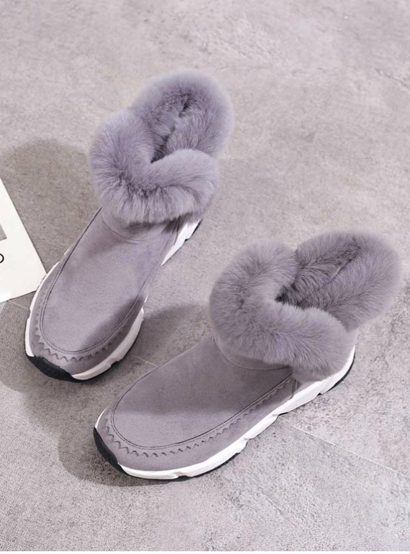 Zapatos de mujer Botas de nieve para mujer Tobillo cálido Plataforma