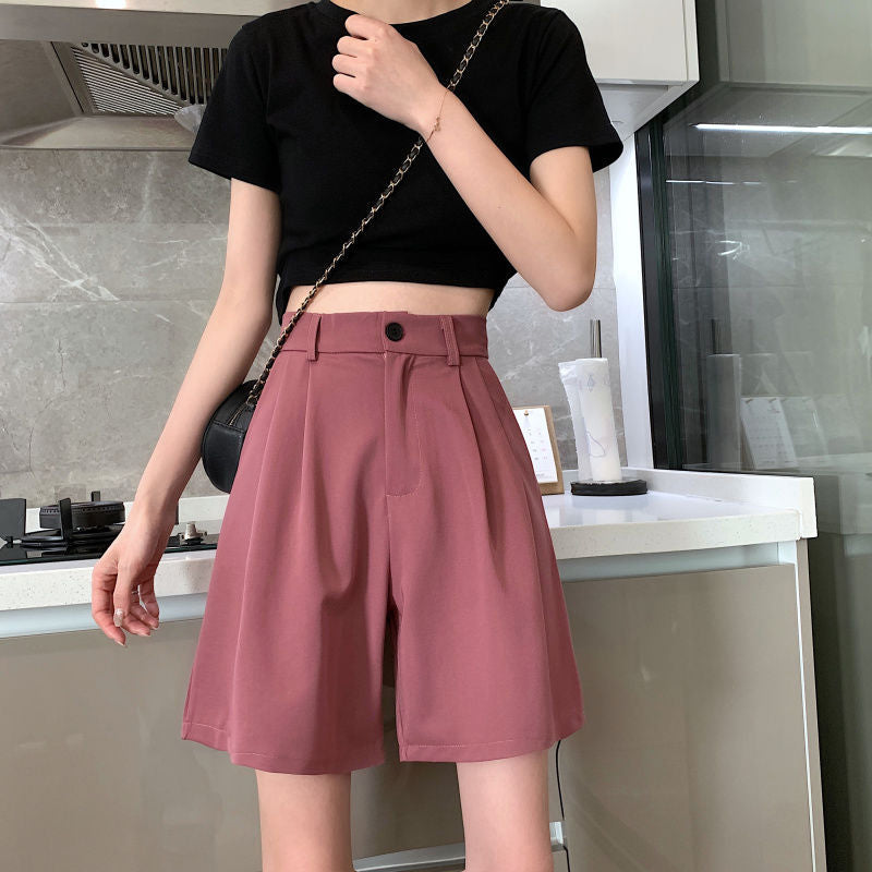Basic Elegant Style Shorts Pants