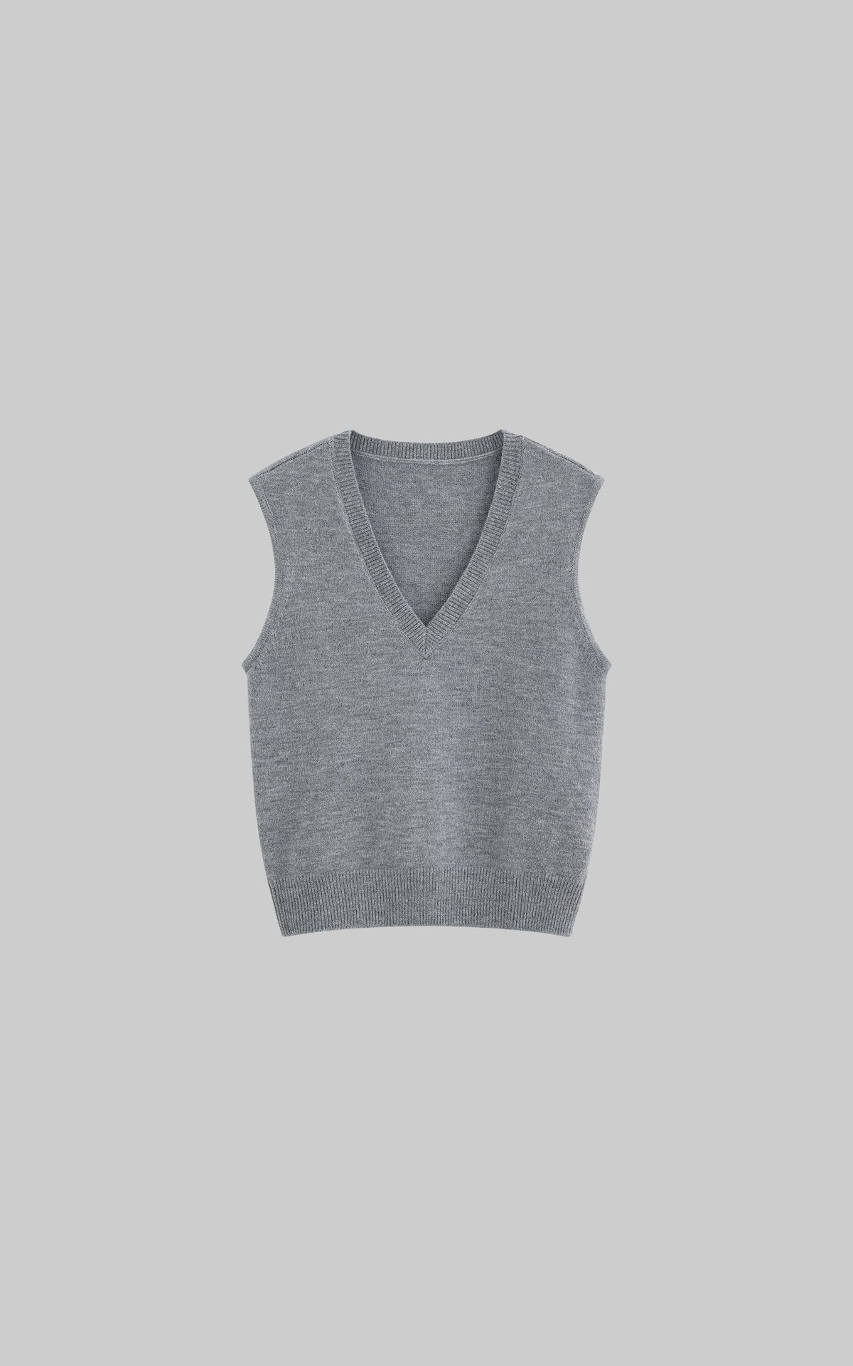 Layered V-Neck Knit Vest