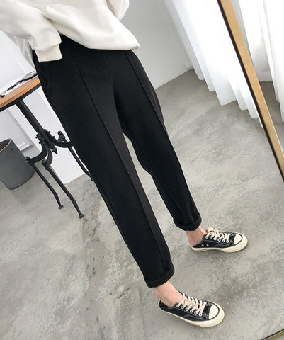 High Waist Vintage Wool Style Pants