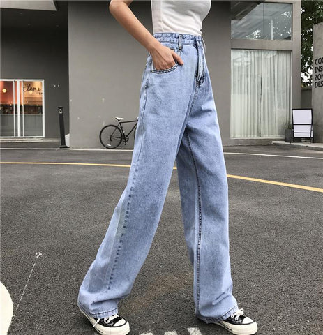 High Waist Vintage Wide Leg Jeans