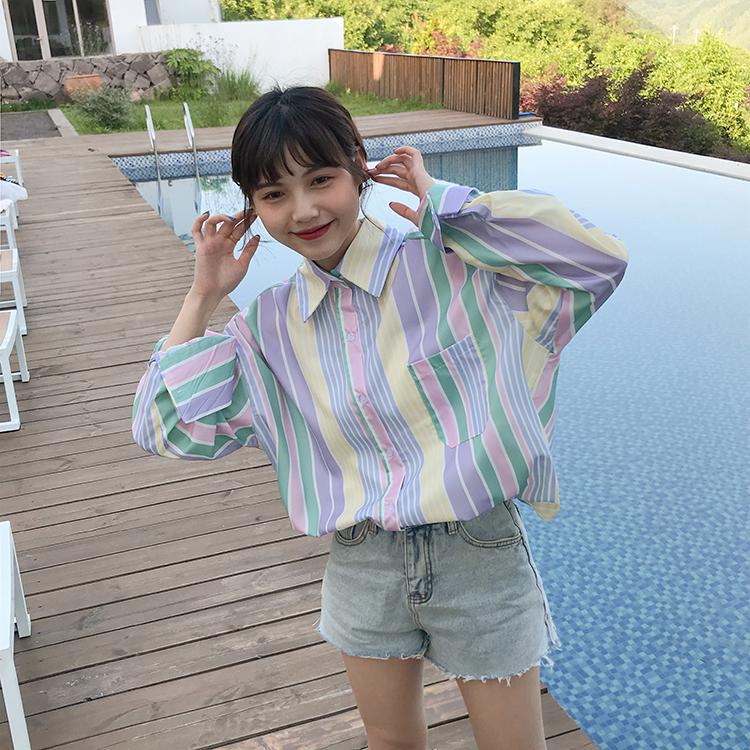 Vintage Kawaii Plaid Blouse Shirt