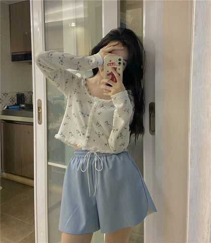 Sweet Floral Pattern Lace Cardigan