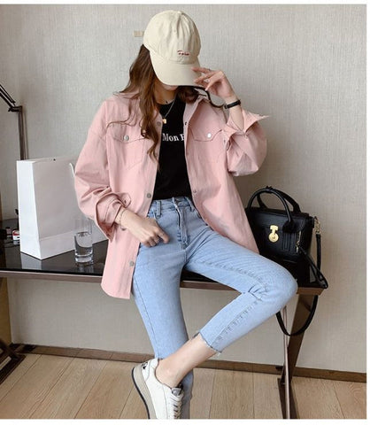 Long Sleeve Elegant Solid Blouse Shirts
