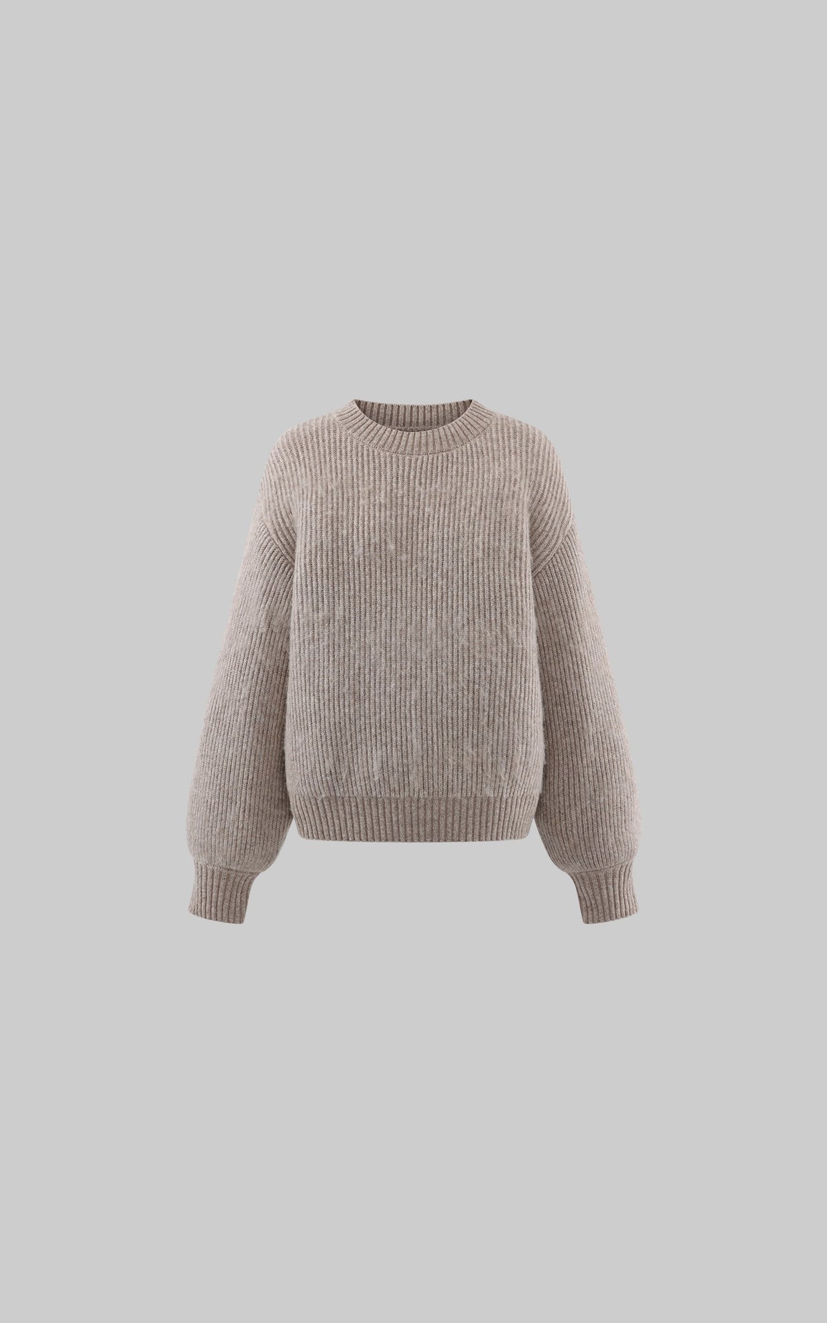 Textured Oversized Knit Sweater