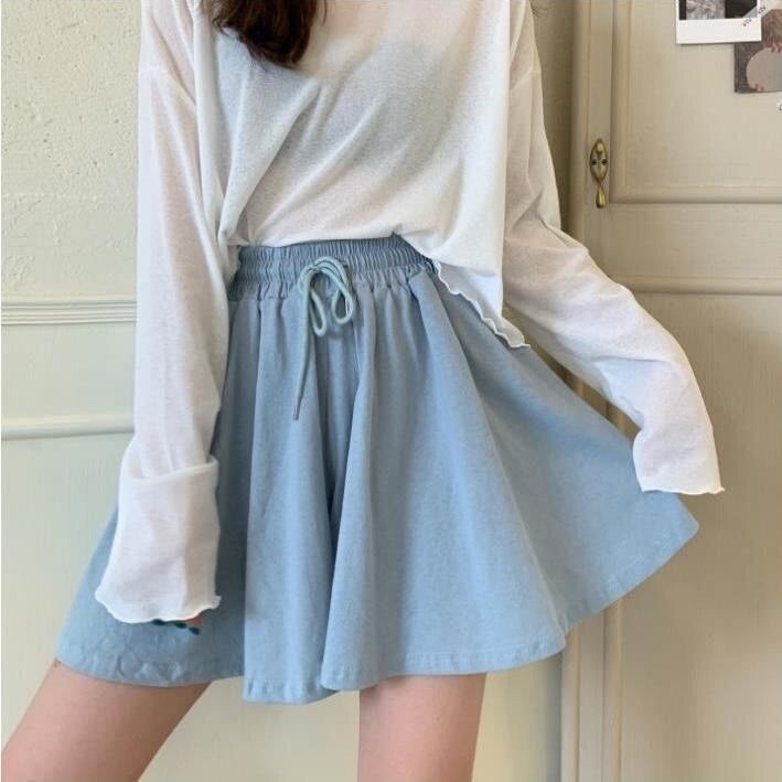 Wide Leg Casual Retro Shorts