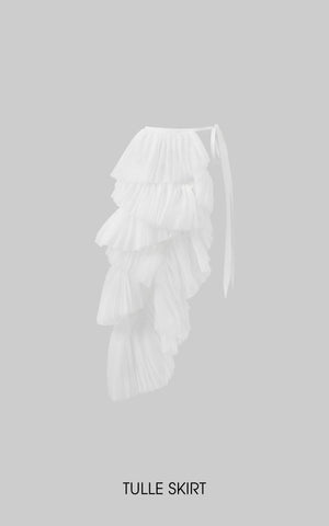 Asymmetric Layered Skirt Set