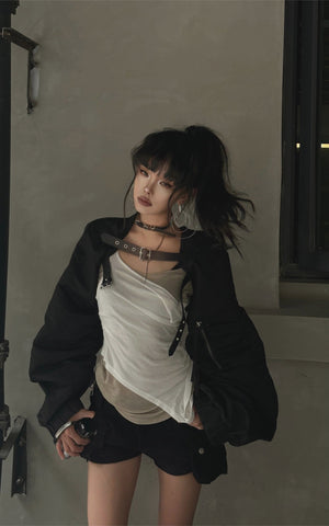 Faux Two-Piece Layered Tank Top