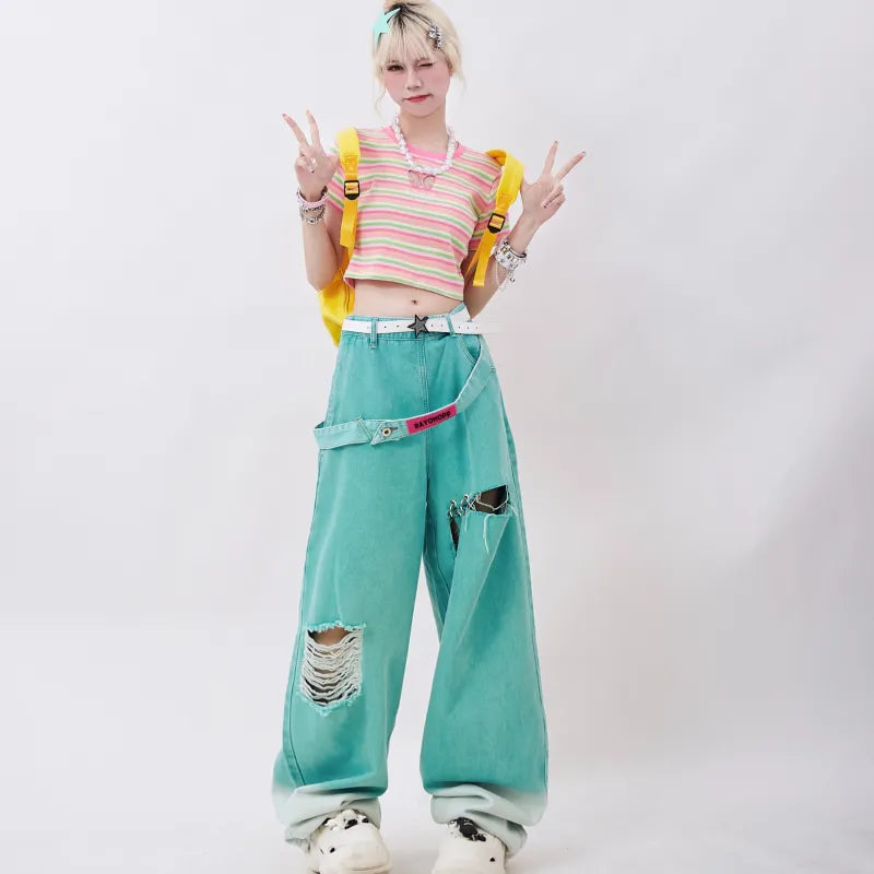 Weite Harajuku Y2K Hose