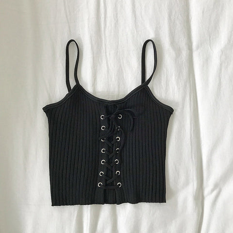 Sexy Knitting Halter Tank Tops