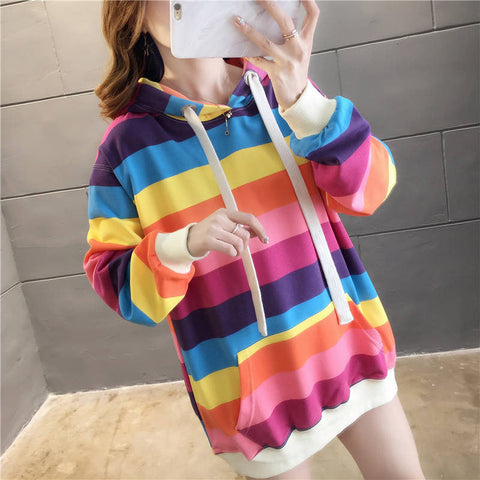 Cute Pastel Rainbow Colors Hoodie