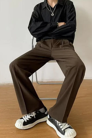 Loose Long Classic Office Men Pants