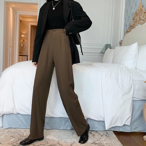 High Waist Elegant Long Office Pants