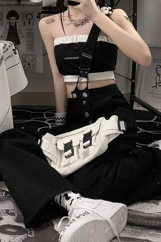 One Single Shoulder Style Long Jumpsuits