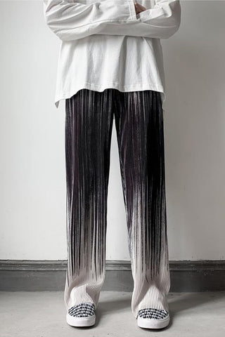 Loose Tie Dye Pleated Men Pants