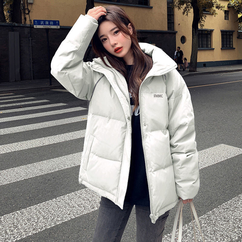 Solid Warm Casual Parkas Coat Jacket