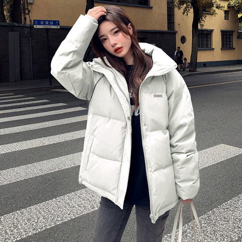 Solid Warm Casual Parkas Coat Jacket