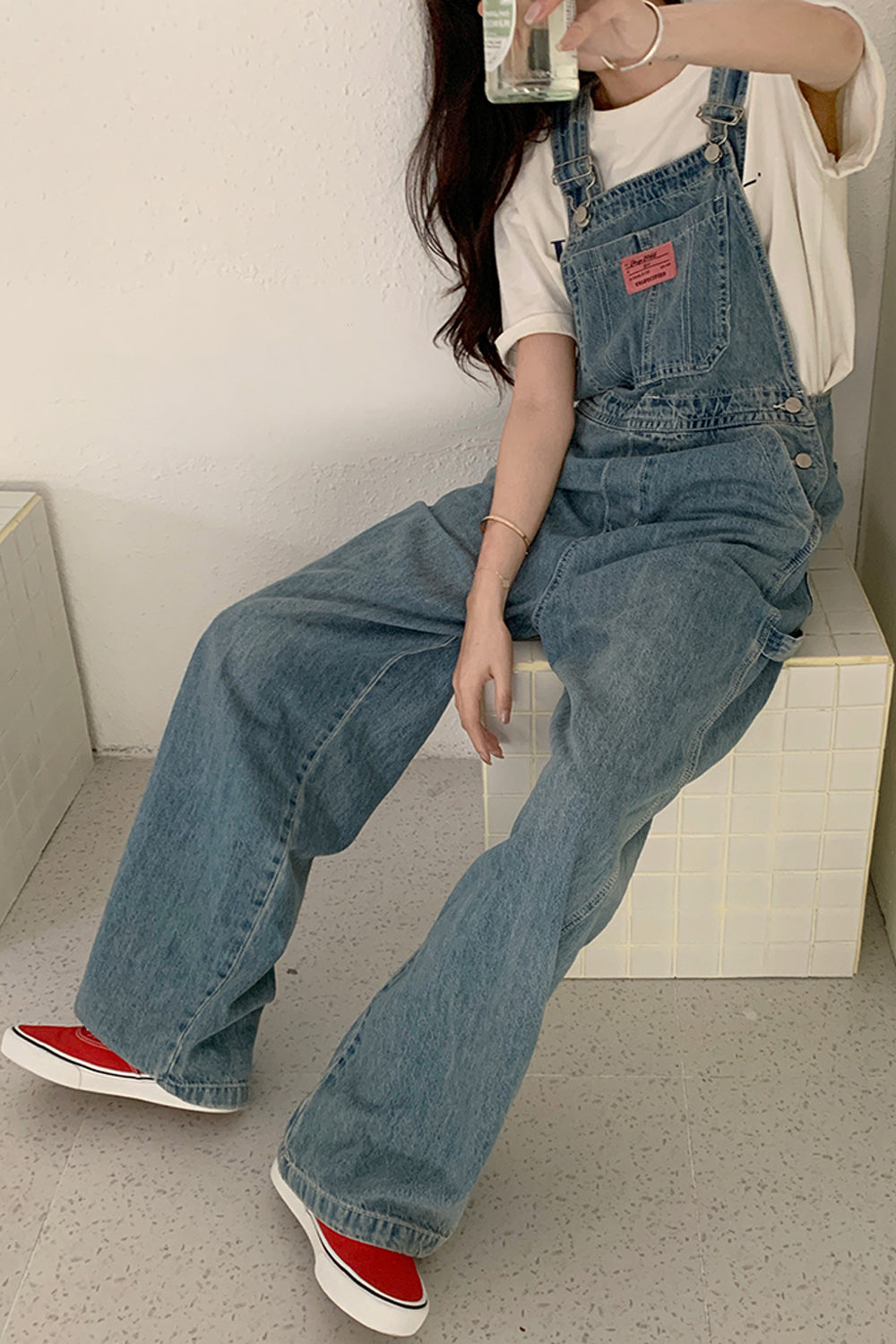 Loose Long Casual Denim Jumpsuit