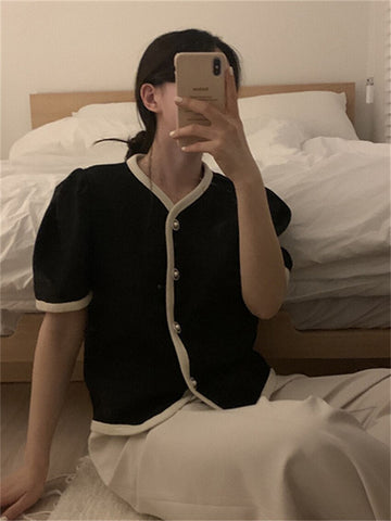 Elegant Puff Sleeve Office Blouse Shirt