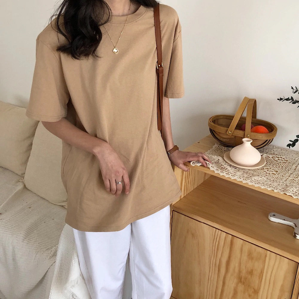 Retro Natural Colors Loose Shirt