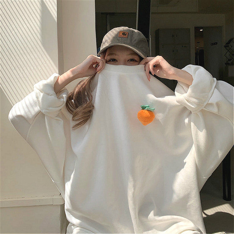 Adjustable Pocket Carrot 3D Long Sleeve Shirt