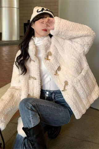 Loose Wool Knitting Casual Jacket