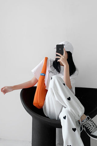 High Waist Love Full Printed Jogger Sweatpants