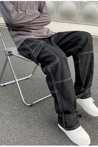 Casual Hip Hop Skateboard Men Jeans Pants