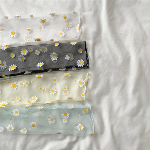 Blusa de manga larga con estampado floral de malla 