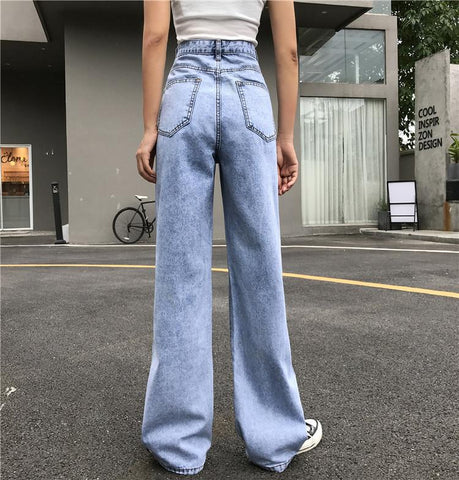 High Waist Vintage Wide Leg Jeans