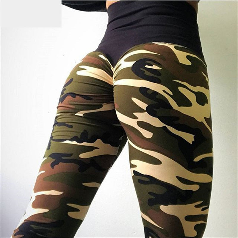 Leggings mit digitalem Camouflage-Druck 