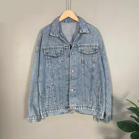 Loose Button Up Oversize Jeans Jacket