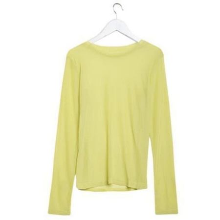 Long Sleeve See Through Transparent Mesh Shirt