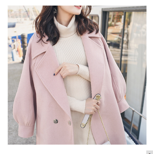 Adjustable Belt Wool Coat