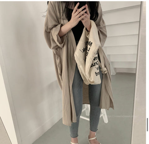 Loose Long Oversize Cardigan Blouse Shirt