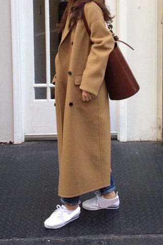 Long Sleeve Winter Woolen Coat Jacket