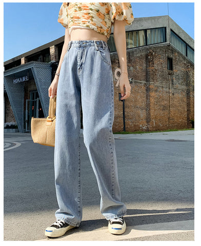 Loose Wide Leg Vintage Long Jeans Pants