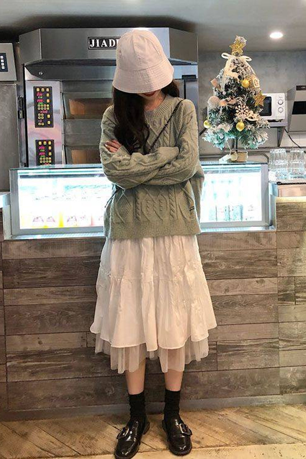 High Waist Elastic Long Mesh Skirts