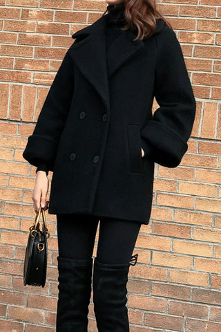 Retro Wool Blends Thickening Coat