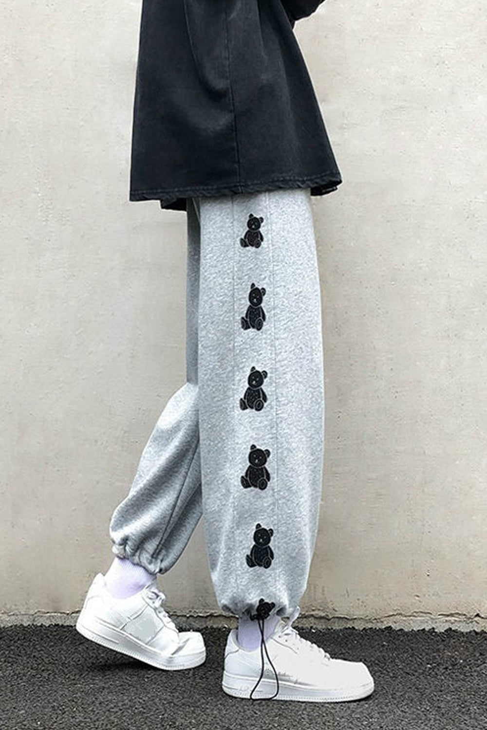 Bear Side Printed Jogger Sweatpants