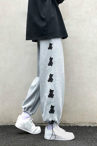 Bear Side Printed Jogger Sweatpants