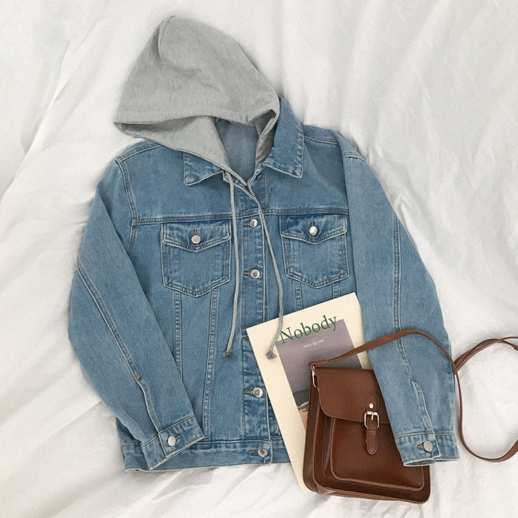 Denim Jacket Hooded Style