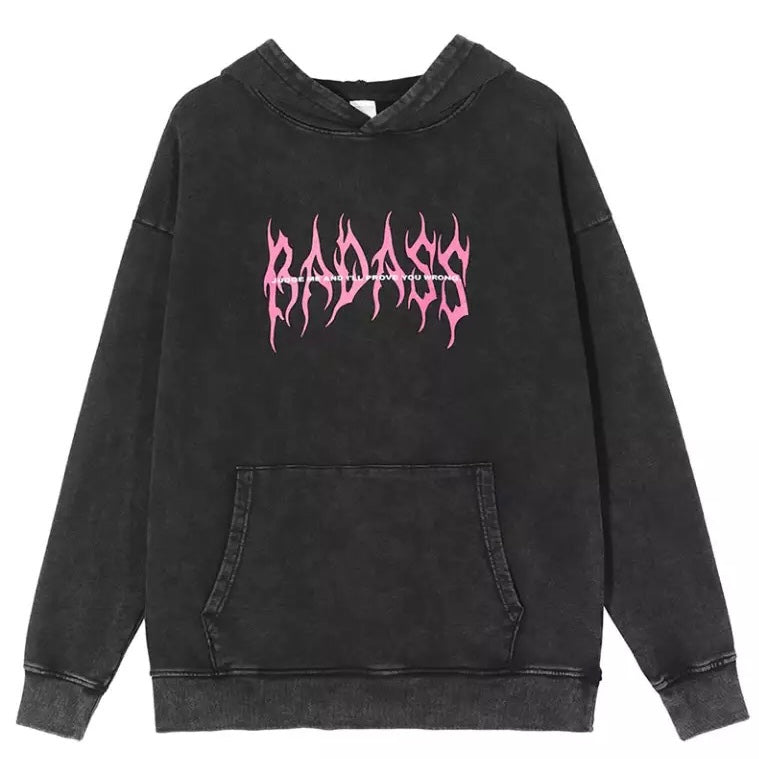 Sudadera con capucha “BADASS” 