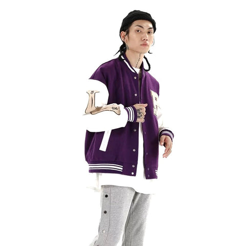 Skeleton Sleeve Varsity Jacket