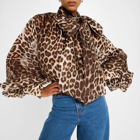Leopard Print Long Sleeve Shirt