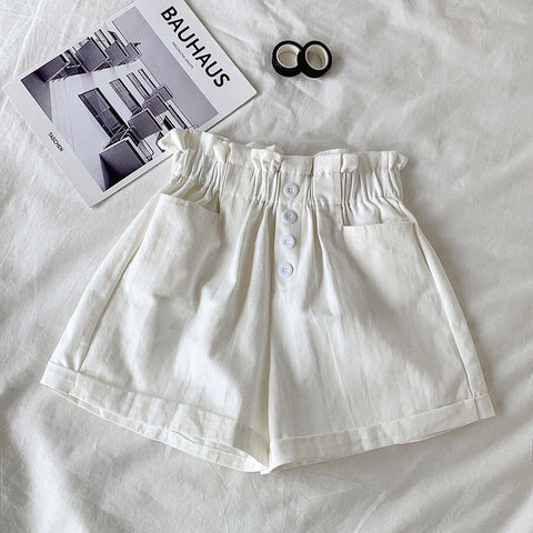 Elastic Waist Cute Colors Casual Shorts Pants