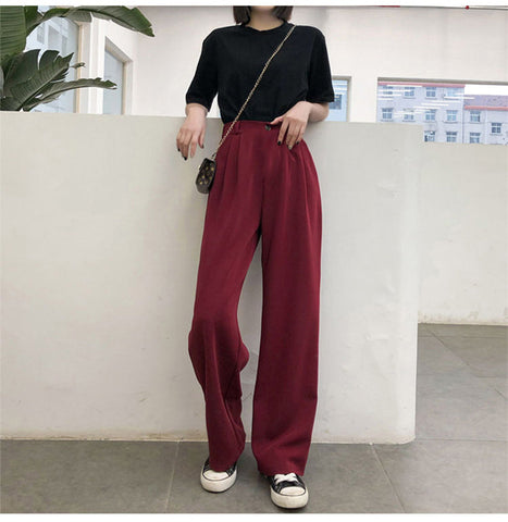 Loose Elegant Wide Leg Office Long Pants